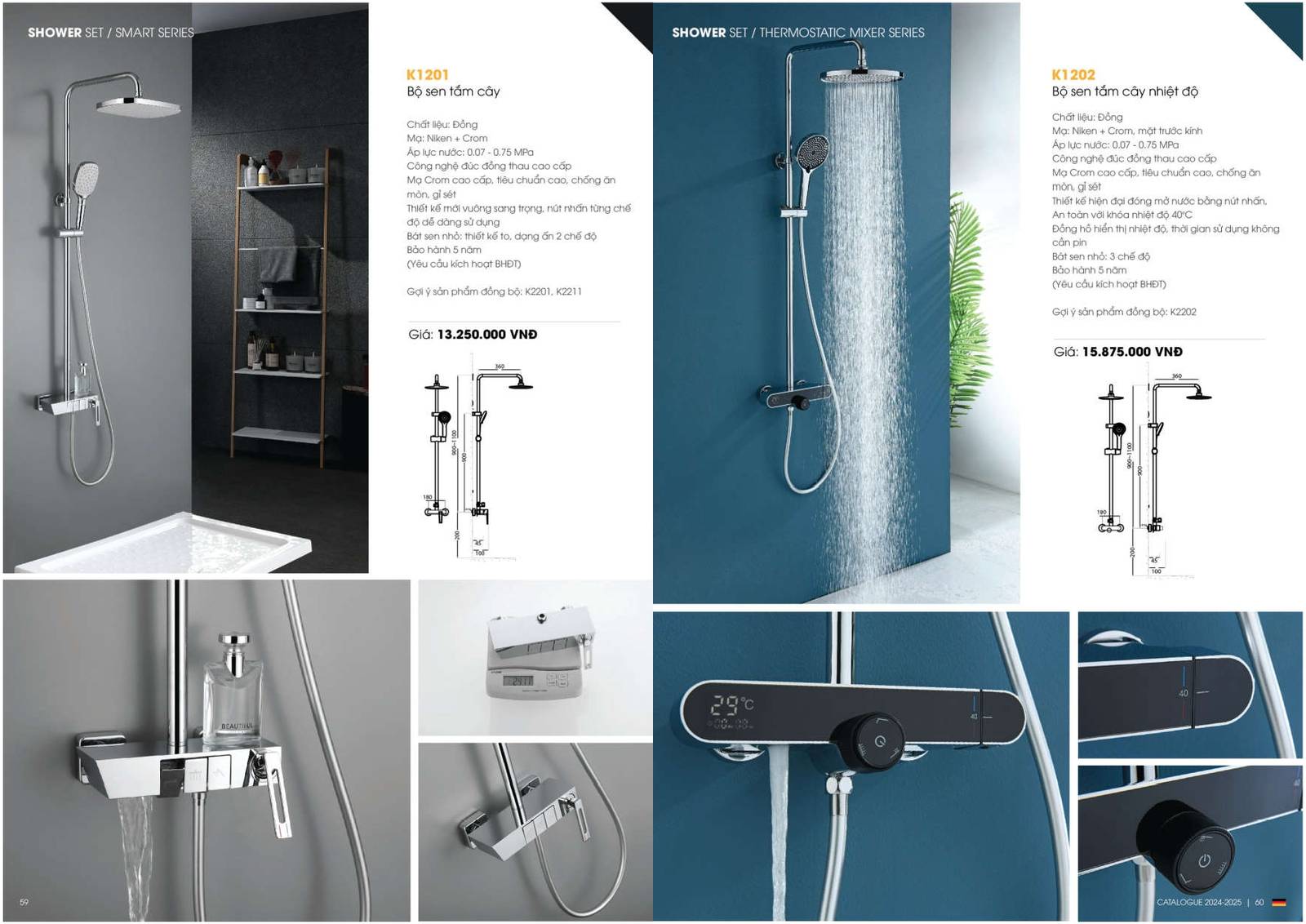 Catalogue và Bảng giá Thiết bị vệ sinh KOREST mới nhất 2024 /Page 30
